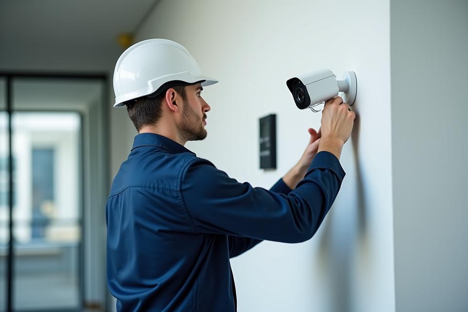 Installation professionnelle de caméras IP